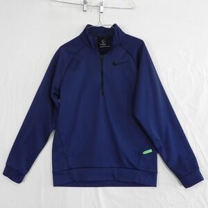 Nike 1/4 Zip Pullover Mens Small Dri-Fit Activewear Fleece Mock Neck Long Sleeve